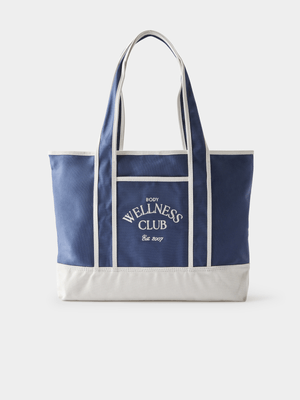 Women's Cotton On Blue Body Wellness Club Tote Bag