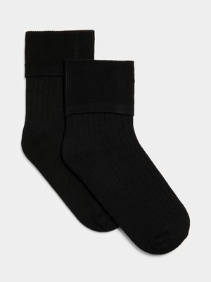 Jet Boys Black 2 Pack Anklet Socks