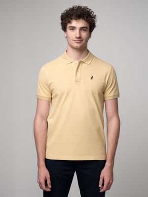 Men's Polo Beige Pique Golfer