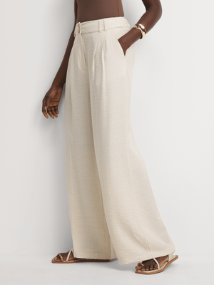 Pleated Wide Leg Washer Pants