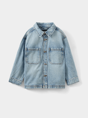 Cotton On Kids Blue Boy Regular Denim Jacket