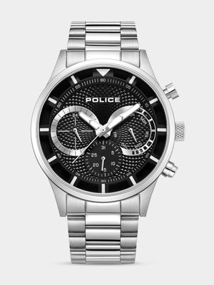 Police Driver II Stainless Steel Black Dial Bracelet Watch