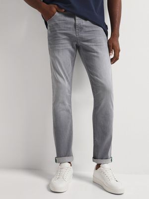 Men's Relay Jeans Sustainable Skinny Leg Grey Denim