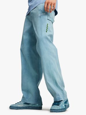 Puma Men's Mercedes-AMG PETRONAS Crew Blue Pants