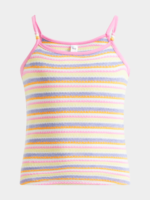 Jet Older Girls Multicolour Crochet Vest