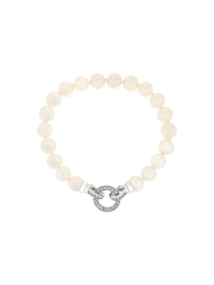 Pearl Circle Clasp Bracelet