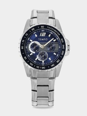 Tempo Tachymeter Blue Dial Gents Watch