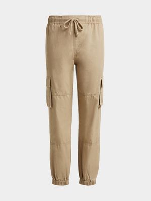 Older Boy's Natural Utility Pants