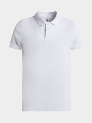 Boys TS Schoolwear White Golfer