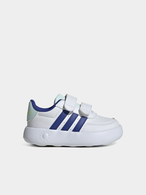 Toddlers Adidas Breaknet 2.0 White/Navy Sneaker