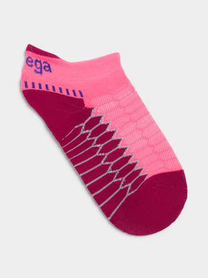 Balega Silver Trainer Liner Watermelon Socks