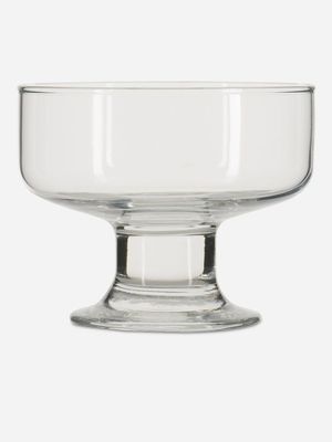 round glass footed dessert bowl 10cm