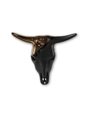 Rialheim Cow Skull Matt Black/Bronze