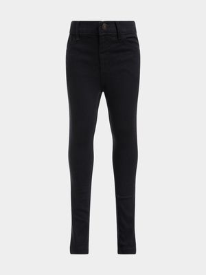 Jet Younger Girls Black 5 Pocket Jeans