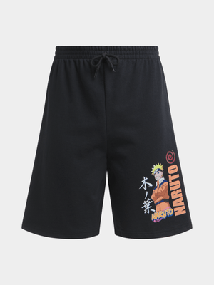 Jet Older Boys Black Naruto Shorts