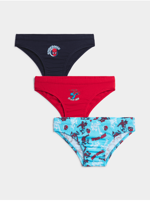 Jet Younger Boys Multicolour 3 Pack Spiderman Briefs