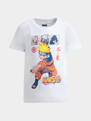 Jet Younger Boys White Naruto T-Shirt