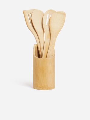 Jet Home Bamboo 5 Piece Utensil Set