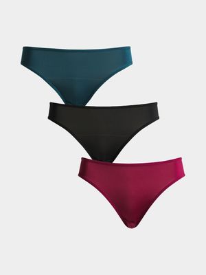 Jet Women's Multicolour 3 Pack Bikini