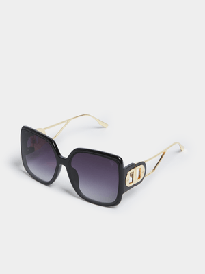 Temple Angular Sunglasses