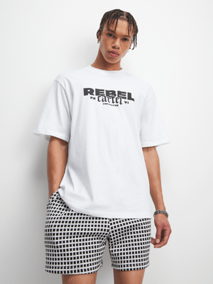 Men's White Rebel Sporpoin Top