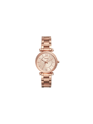 Fossil Ladies Carlie Rose Tone Bracelet Watch