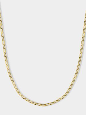 Sterling Silver & Gold, +-50cm Curb Chain