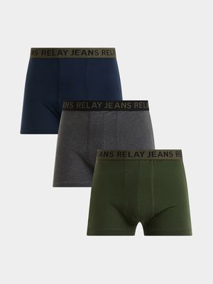 Men's Relay Jeans 3 Pack Multicolour Boxers