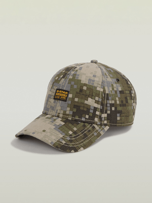 G-Star Men's Originals Baseball Camo Green/Grey Cap