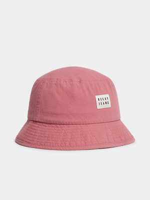 Men's Relay Jeans Canvas Washed Dusty Pink Bucket Hat