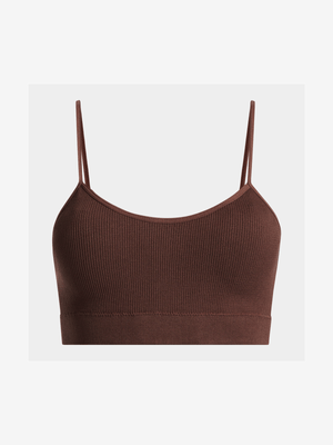 Women's Brown Seamless Bra