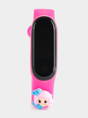 Girl's Pink Digital Mermaid Watch