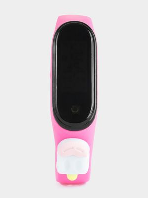 Girl's Pink Digital Ice Cream Watch