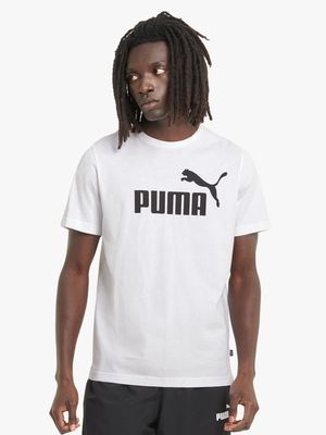 Men's Puma Essential Logo White Tee