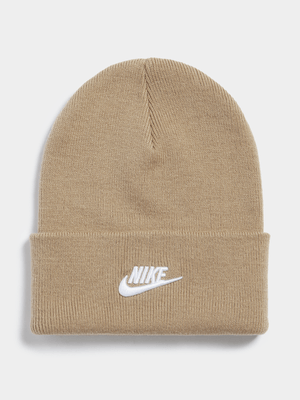 Nike Unisex Peak Futura Beige Beanie