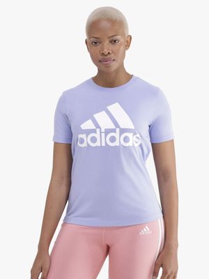 Women's adidas Big Logo Blue Tee