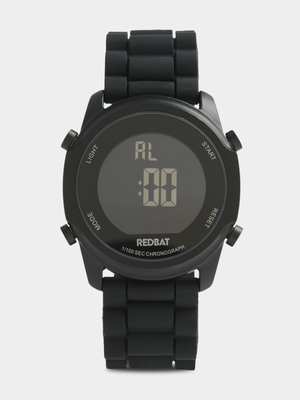 Redbat Unisex Digi Rubber Black Watch