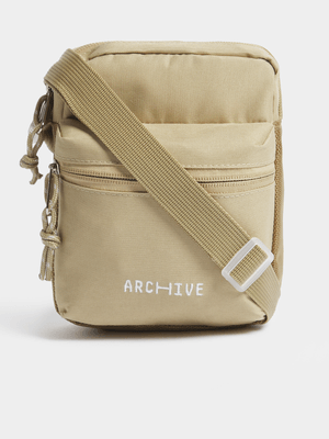 Archive Unisex Crossbody Stone Bag