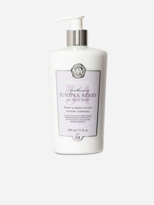 Morlage & York Hand Lotion Juniper Berry & Basil 500ml