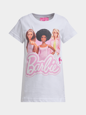 Jet Younger Girls White Barbie & Friends T-Shirt