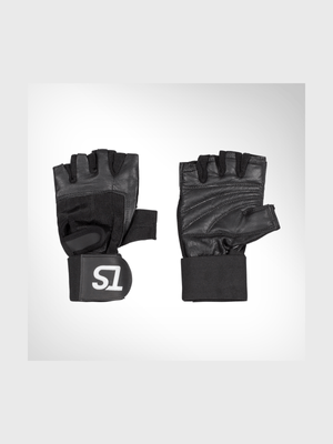 TS Weightlifting Wrist Strap Leather Gloves