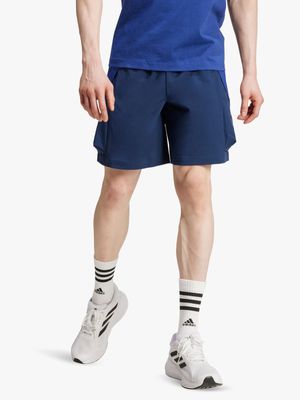 Mens adidas Manchester United Travel Navy Shorts