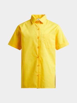 Jet Boys Gold Short Sleeve School Shirt