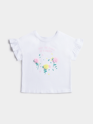 Jet Toddler Girls White T-Shirt