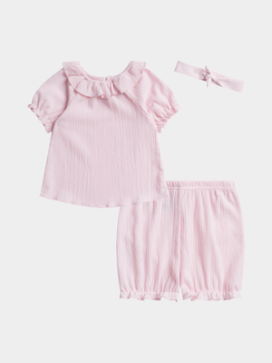 Jet Toddler Girls Pink 3 Piece Set