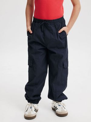 Cotton On Kids Navy Girl Alex Utility Pants