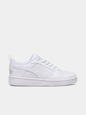 Junior Grade-School Low White Sneakers