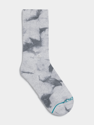 Stance Unisex Icon Dye Crew Grey Socks