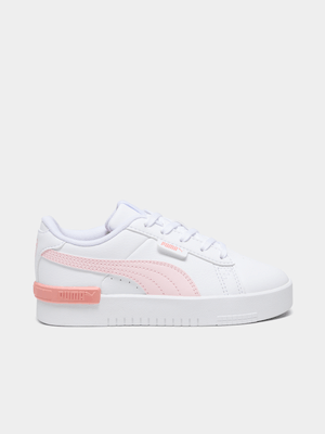 Junior Pre-School Puma Jada White/Pink/Peach Sneakers