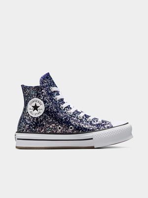 Converse Junior CTAS Lift Glitter High Sneaker